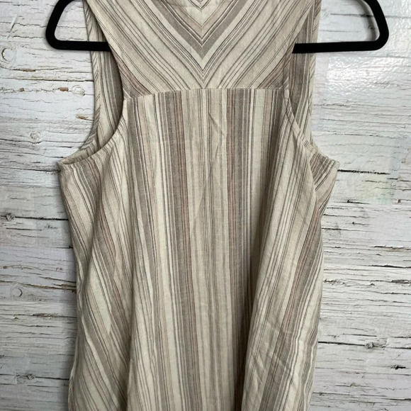 Others follow brown cream dress size large striped - Picture 8 of 8